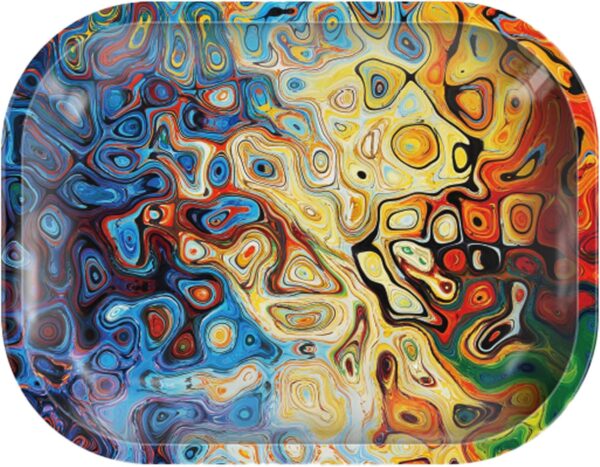 Rolling Tray “Abstract Texture” 5.5” x 7” Tobacco Smoke Accessories - Tray God