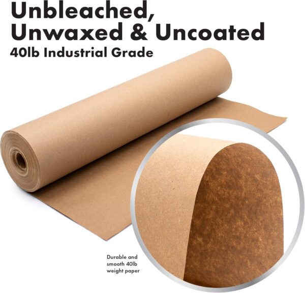 Industrial Grade Paper for Moving & Packing | Shipping, Gift Wrapping, Arts, Crafts & Table Settings | Recycled Kraft Paper Roll | 30 inches x 150 feet | by The Paper Factory LLC - Image 3