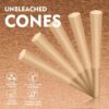 1-1/4 Rolling Papers Pre Rolled Cones | 152 Pack | Natural Pre Rolled Rolling Paper with Tips | Easy to Use and Convenient - Image 3