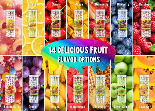 Fruit Flavored Paper Cones 72 Pack King Size Papers Cones with Tips & Packing Tubes Included, Natural Flavor and Chemical-Free Quality Accessories (Watermelon) - Image 3