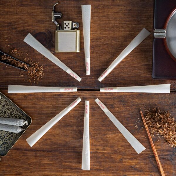 RAW Cones Organic King Size: 50 Pack - Pre Rolled Papers & Tips, Patented Slow Burning Rolling Papers, 109mm - Image 4