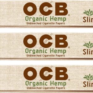 OCB Slim King Organic Rolling Papers - 3 Packs