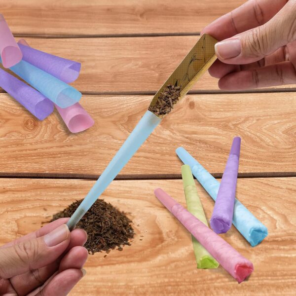 Free Boy 72 Pack Colorful Pre Rolled Cones,King Size Cones Rolling Papers with Tips,Vegan & Smooth Burning - Image 6
