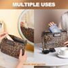 Storage Bag with Combination Lock 11" x 7.5" Money Cosmetic Organizer Medicine Lock Bag Travel Storage Case Pouch Great Christmas Gift for Women Leopard - Image 6