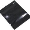 PABCK 100 Pieces Black Reclosable Zip Bags 5.1mil Thickness Poly Plastic Packaging Resealable Zipper Lock Closure Bag for Storage (3.1x4.7 inch) - Image 3
