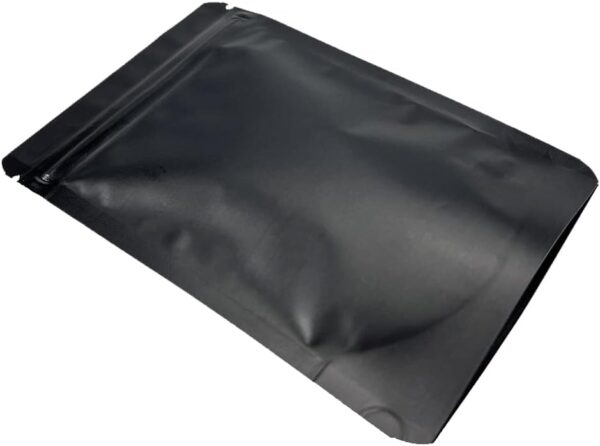 PABCK Stand-Up Resealable Heat Seal Bags 3.55mil Thick Mylar Frosted Black Foil Sealed Bags 50 Pieces 3.35x5.1 inch for Zip Packaging Lock Food Storage Pouch - Image 3