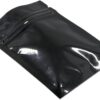 100 Pack Mylar Bags for Zip Reusable Small Aluminum Foil Lock Package Bag Candy DIY Chocolate Coffee Nut Food Long Term Storage Zipper Lock Packaging Bag with Tear Notch (Black, 2.3x3.1 inch) - Image 2