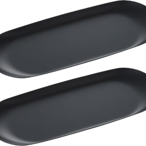 Decorative Serving Tray for Bathroom, Small Jewelry Tray, Black Jewelry Bowl Dish 8.9'
