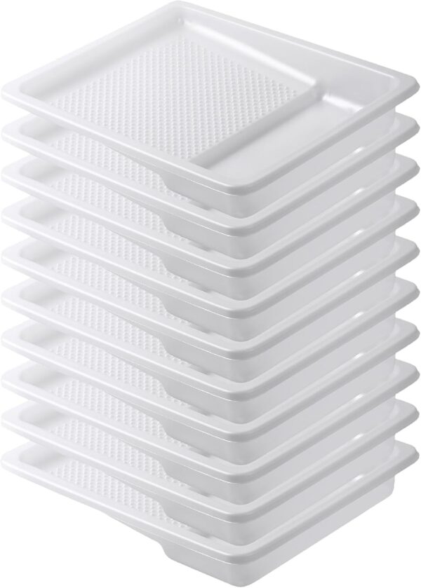 Bates- Paint Tray Liner, 9 Inch, 10 Pack, Paint Roller Tray, Disposable Plastic Paint Trays, Paint Pans Trays, Paint Supplies for House Painting, Roller Tray