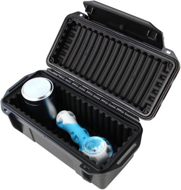 SHBC Smoker Smell Proof Container 8 Inch-The Stash Box Waterproof/Odor Resistant/Lockable Security Lid/Fits Pax 2/ Grinder/Containers -More Smoking Accessories Travel, Hidden and Storage - Image 5