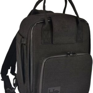 Herb Guard Black Mini Locking Backpack - With Built in Tray, YKK Zippers and More - Doubles as a Shoulder Sling Bag