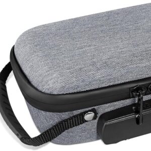 Smell Proof Bag Containers with Lock, Small Stash Box, Portable Hard Body Case (7Inch Grey)