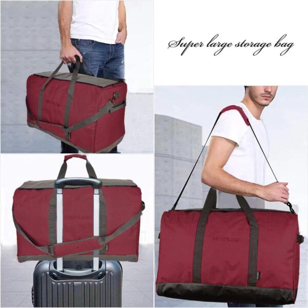 Smell Proof Duffle Bag,130L Foldable Travel Duffel Bag Large Scent Odor Proof Sport Gym Overnight Weekender Bag,Big Capacity Smell Proof Stash Travel Duffel Bag With Carbon Lining - Image 6