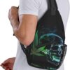 Marijuana Pot Leaf Weed Skull Crossbody Chest Bag for Women Men, Daypack Sling Backpack for Travel Sport Running Hiking - Image 7