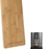 Bamboo Sliding Appliance Tray,Coffee Maker Slider Tray with Rubber Wheels, Countertop Pull Out Organizer for Coffee Machines,Air Fryers and Other (Natural, Small-Long(7.5”W x 14.5”L))