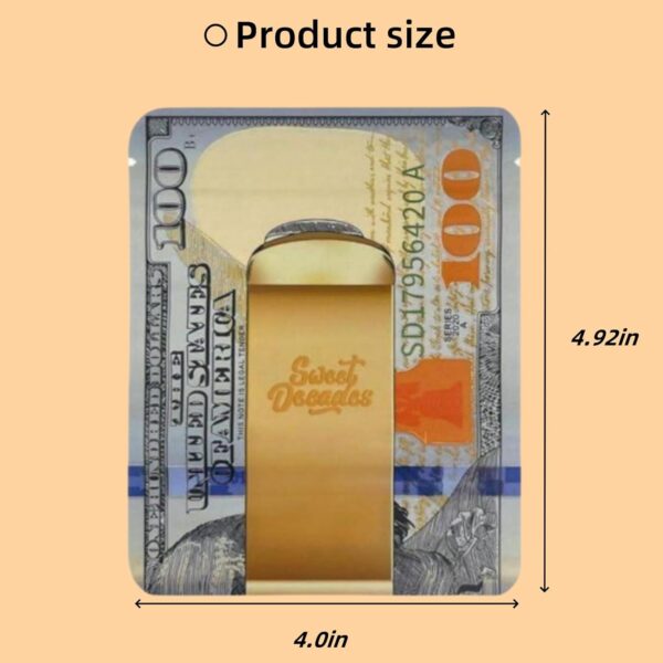 100 Pack 4 x 4.9 Inches Storage Bags, 3.5g Resealable Leakproof Smell-Proof Bags with Clear Window for Home, Office, and Travel, Great for Snacks, Candy, Jewelry, and Seeds - Image 7