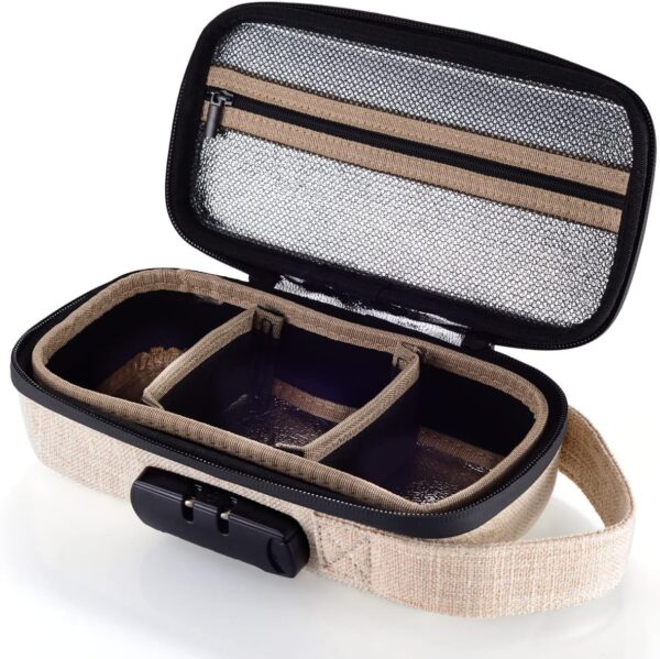 Smell Proof Bag | Smell Proof Stash Box with Combination Lock | Portable Travel Storage Case for Your Accessories | Gift for Men/Women (Small) - Image 2