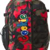 Bungee Smell Proof Backpack – Large Odorless Travel Backpack for Men & Women, Carry-On, Work, Stylish & Spacious Bag - Red Camo