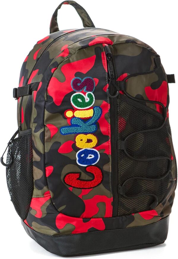 Bungee Smell Proof Backpack – Large Odorless Travel Backpack for Men & Women, Carry-On, Work, Stylish & Spacious Bag - Red Camo