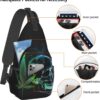 Marijuana Pot Leaf Weed Skull Crossbody Chest Bag for Women Men, Daypack Sling Backpack for Travel Sport Running Hiking - Image 3