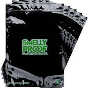 Smelly Proof Reusable Food Storage Container Bags, Reusable Freezer Bags US-Made BPA FREE, NO PEVA, 2 Gallon Bag, Easy Clean Dishwasher-Safe, NO SMELL Triple Zip BLACK 4 mils FLAT 12" x 16" - 5pk