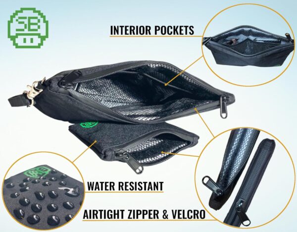 Smell Proof Bag - Large & Small Smell Proof bags + Lock & Odor Proof Bags - Smell Proof Pouch Container - Image 3
