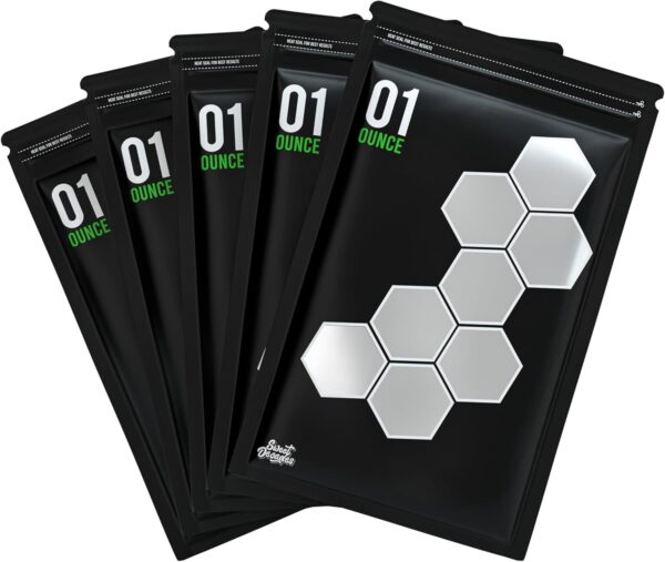 Offical 1 Ounce Bags - 50 Pack Terpene Curing 58%-62% RH Humidity 2-Way Control Lock & Seal Storage & Curing Bags Heat Sealable 6" x 9.8" x 3.15" Inch (1oz, 28g) - Image 3
