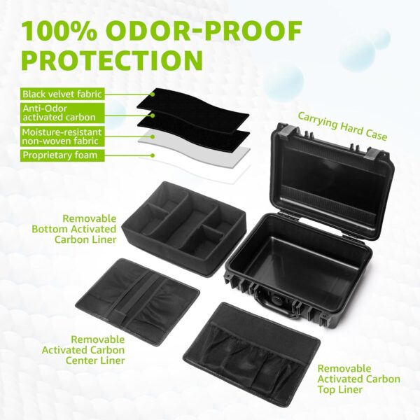 XL Smell Proof Box | Lockable Smell Proof Stash Box – Airtight, Waterproof & Crushproof for Home, Travel & Camping, Great Gift Choice - Image 4