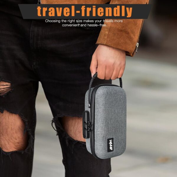 Smell Proof Bag Container with Lock, Small Stash Box, Portable Hard Case for Travel Storage(8 * 4Inch) - Image 5