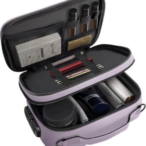 BALEINE Large Storage Bag with Combination Lock, Water-resistant Travel Organization Case (Lilac)