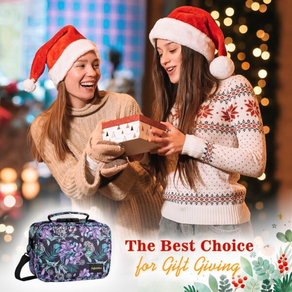 Smell Proof Bag, Christmas Gift Set for Friends, Smell Proof Bags with Combination Lock Scent Proof Smoking Tobacco Set, Odorless Rolling Tray Carbon Lining Organizer Travel Medicine Bags - Image 7