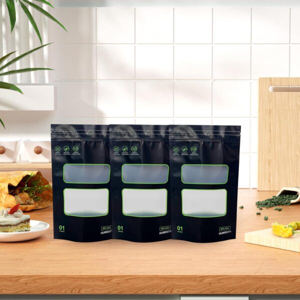 Lock & Seal 20 Pack Reusable Food Storage Bags - Heat Sealable, 1 oz, 6" x 9.8" x 3.15" Inch - Image 5