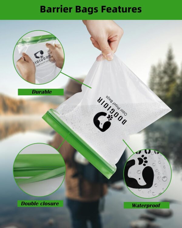 Odor Proof Storage Bags - 12ｘ20 Inch Double Seal Odor Barrier Storage Bags for Backpacking, Camping and Household, Lock in Odors Keep Contents Fresh and Waterproof, Reusable Odor Proof Bags (2 Pack) - Image 3