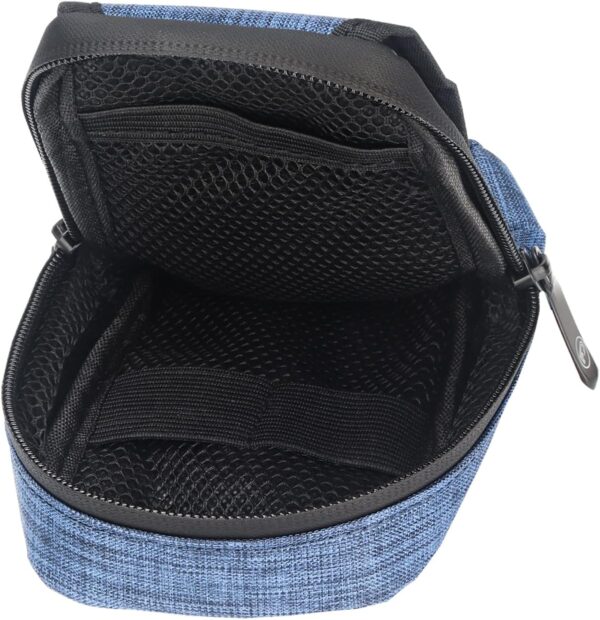 FIREDOG Smell Proof Bag, Odor Proof Pouch Dog Tested Mini Stash Crossbody Bags for Travel Storage(Bright Blue) - Image 5