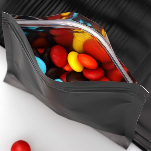 200pcs 3"X 4" Smell Proof Bags Resealable Mylar Bags Foil Pouch Double-Sided Flat Zip lock Bag Matte Black… - Image 6