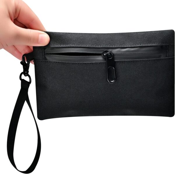 Small Smell Proof Bag, Smell Proof Pouch Container,Tash Travel Storage Pouch Pocket (BLACK) - Image 2