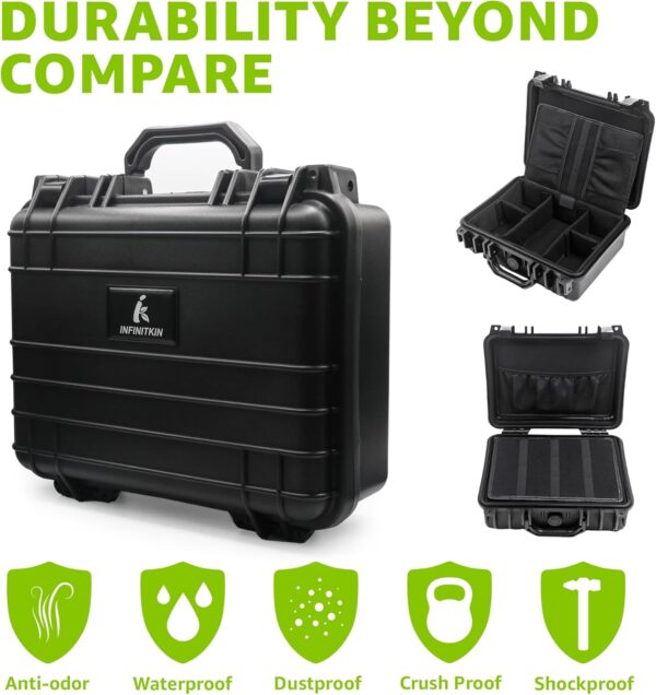 XL Smell Proof Box | Lockable Smell Proof Stash Box – Airtight, Waterproof & Crushproof for Home, Travel & Camping, Great Gift Choice - Image 2