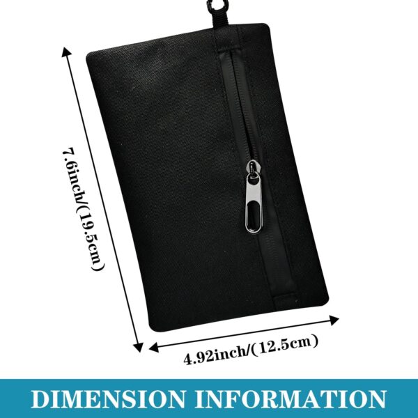 Small Smell Proof Bag, Smell Proof Pouch Container,Tash Travel Storage Pouch Pocket (BLACK) - Image 7