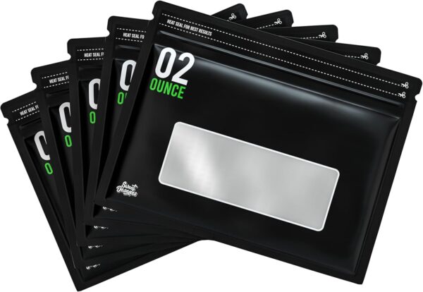 25 Pack - 2 Ounce Terpene Curing Bags 58%-62% Humidity Control - Lock & Seal Storage Heat Sealable 12x9x5 Inch (2oz, 56g) - Image 2
