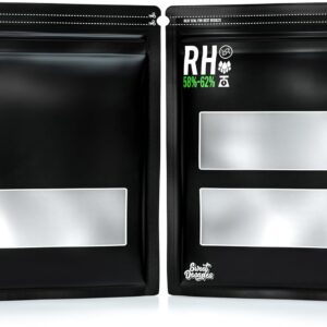 15 Pack - 1/2 Pound Terpene Curing Bags 58%-62% Humidity Control - Lock & Seal Storage Heat Sealable 14x12x5 Inch (8oz, 1/2 lb)