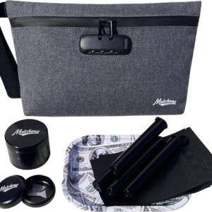 Smell Proof Bag with Combination Lock Smell Proof Container Travel Medicine Lock Bag Carbon Lined Pouch Accessories Organizer Great Christmas Gift Set