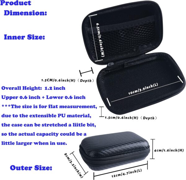 Wolfteeth Mini 4.7 inch Smell Proof Holder, Vapor Carrying Case, Small Travel Case, Black (Empty) - Image 3