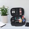 BOYISTARGLarge Storage Bag with 10 Small Items ，Combination Lock, Portable Lock Bag Set Travel Case Great Christmas Gifts for Men, Black - Image 5