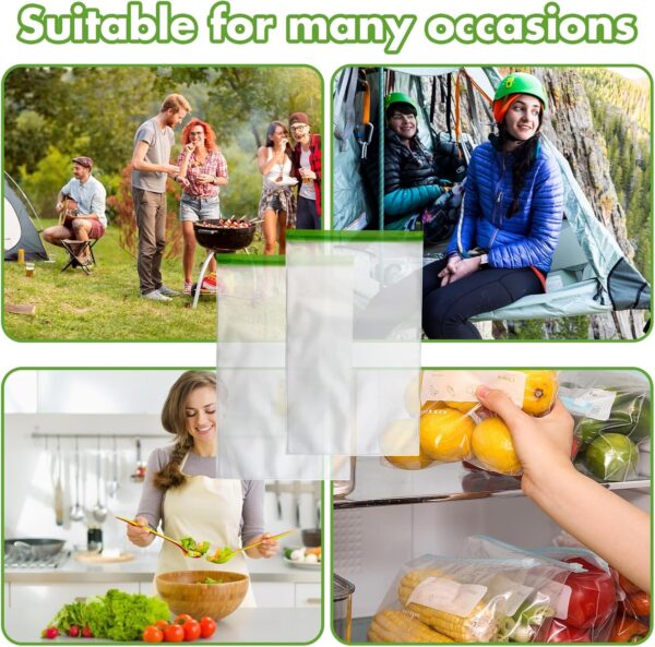 Odor Proof Food Storage Bear Bags Reusable Zipper Barrier Bags Airtight Bags Keep Fresh and Waterproof for Backpacking, Camping, Outdoor Bear Proof Refrigerator Freezing (2 Pack) - Image 5