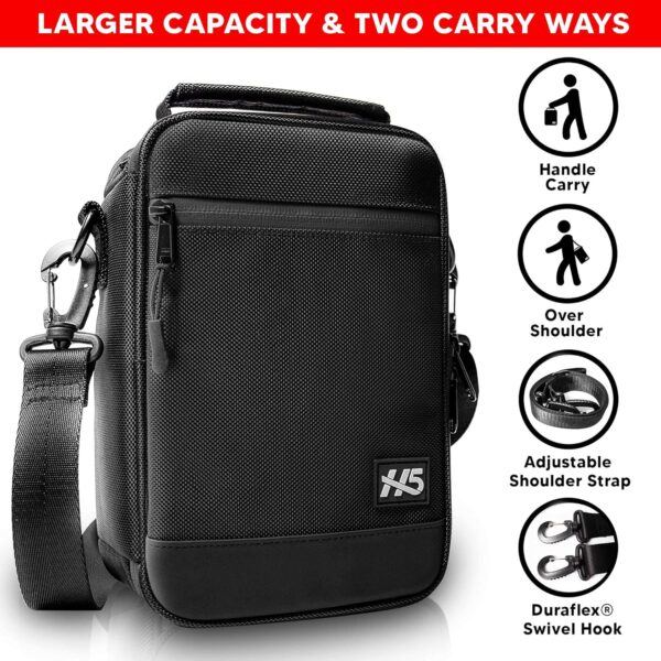 H5 Large Smell Proof Stash Box Set - Premium YKK Zippers - Odor Proof Dog Tested Bag Plus Smellproof Container, 4X Resealable Pouches, Strap, Combo Lock- Smell Proof Case/No Scent Travel Storage Bag - Image 7