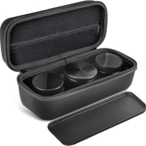 Smell Proof Bag – Smell Proof Stash Box with Glass Jars,Grind,Multi-Functional Work Tray, Waterproof & Odor Proof Bag,Large Stash Box For Your Accessories,Travel Essentials for Men,Black