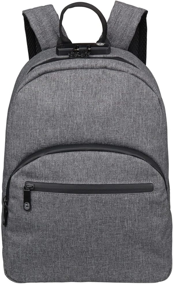 FIREDOG Mini Smell Proof Backpack with Lock, Smell Proof Bag for Men Women Travel (Grey)