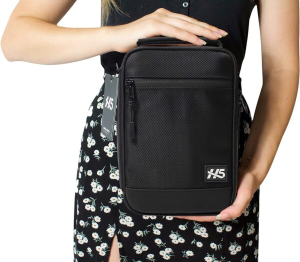H5 Large Smell Proof Stash Box Set - Premium YKK Zippers - Odor Proof Dog Tested Bag Plus Smellproof Container, 4X Resealable Pouches, Strap, Combo Lock- Smell Proof Case/No Scent Travel Storage Bag - Image 6