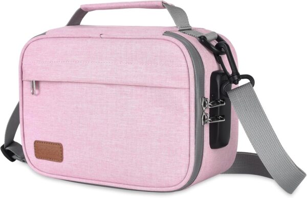 PODAHO Large Smell Proof Bag Set with 10 Tobacco Items, Carbon Lined Smell Proof Box Case with Combination Lock, Odor Proof Containers Pouch for Smoking Products, Great Gift for Women, (Pink Set) - Image 4