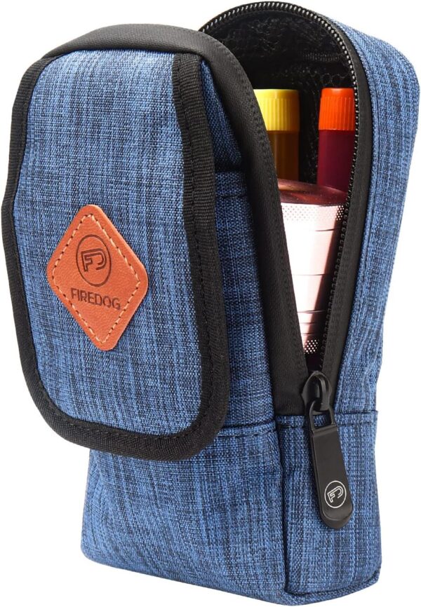 FIREDOG Smell Proof Bag, Odor Proof Pouch Dog Tested Mini Stash Crossbody Bags for Travel Storage(Bright Blue)